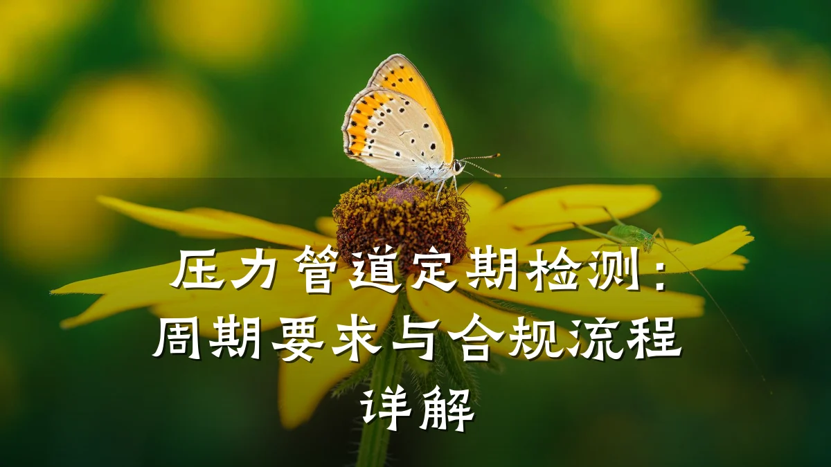 压力管道定期检测:周期要求与合规流程详解