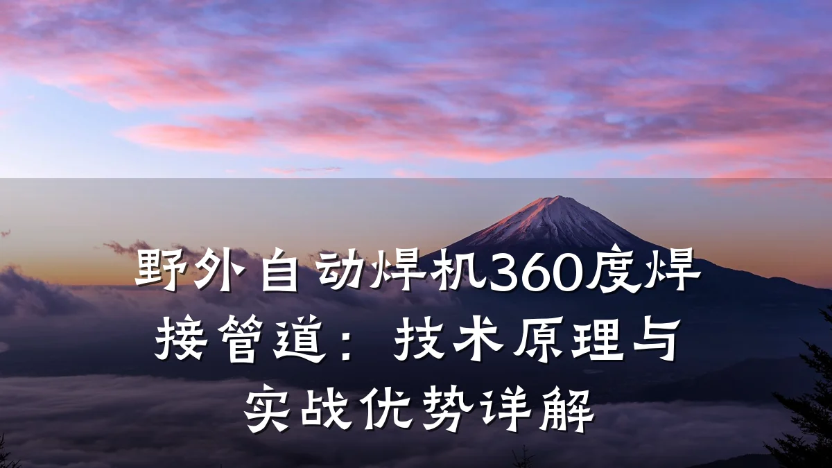 野外自动焊机360度焊接管道:技术原理与实战优势详解