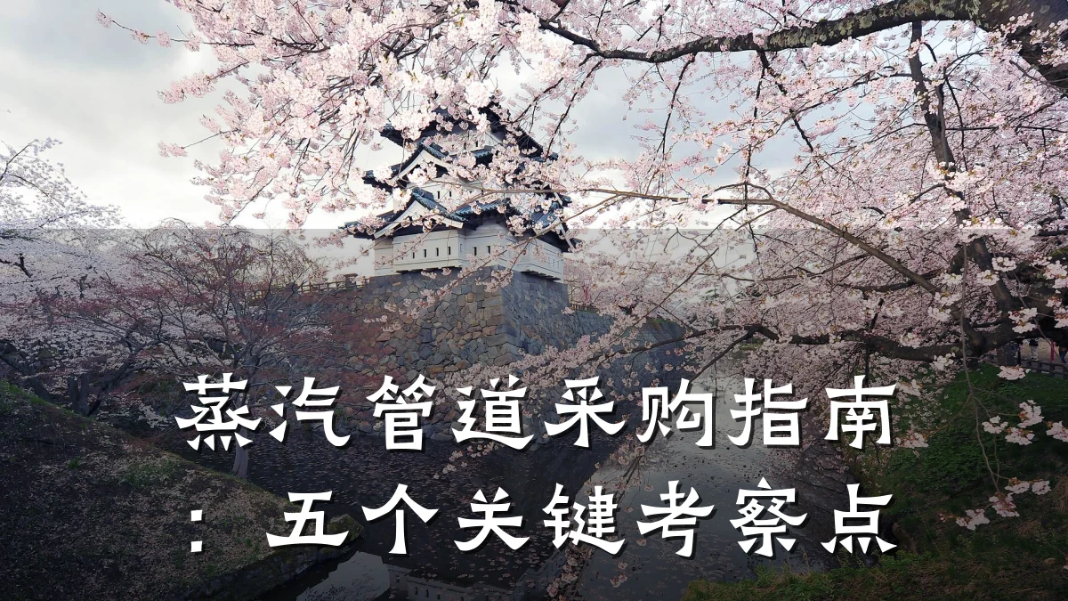 蒸汽管道采购指南:五个关键考察点
