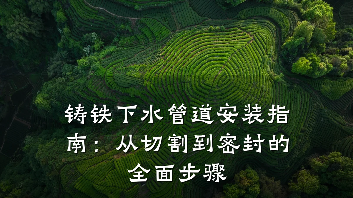铸铁下水管道安装指南:从切割到密封的全面步骤