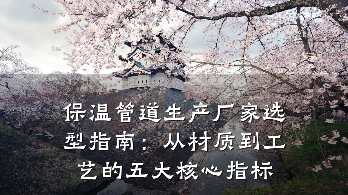 保温管道生产厂家选型指南:从材质到工艺的五大核心指标