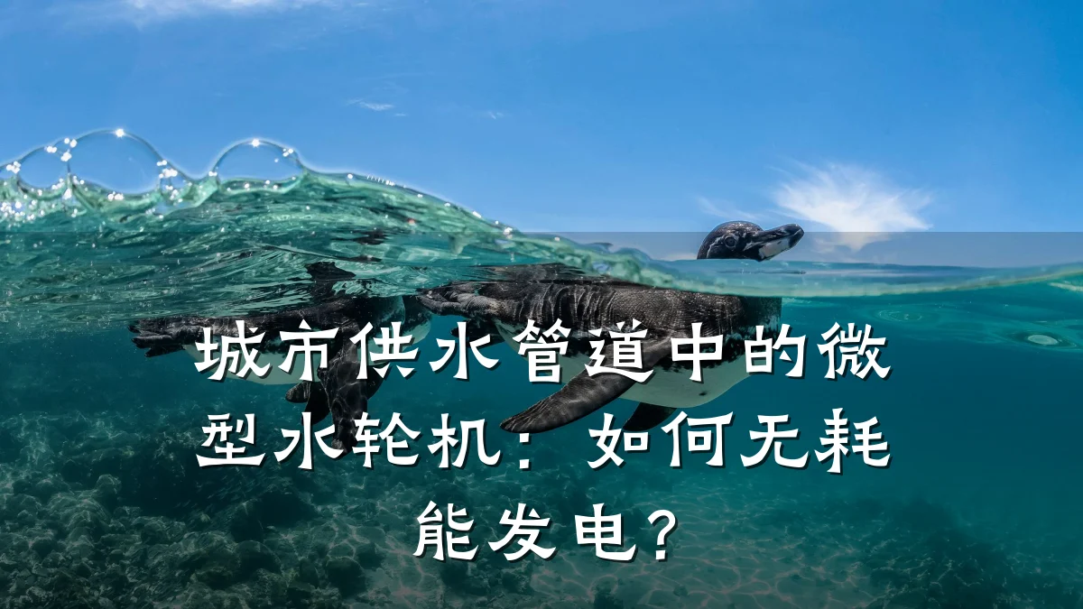 城市供水管道中的微型水轮机:如何无耗能发电?