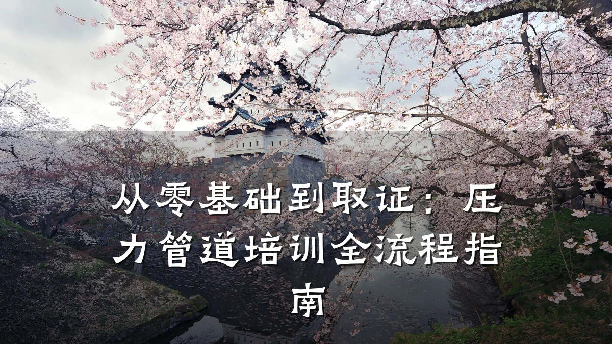从零基础到取证:压力管道培训全流程指南