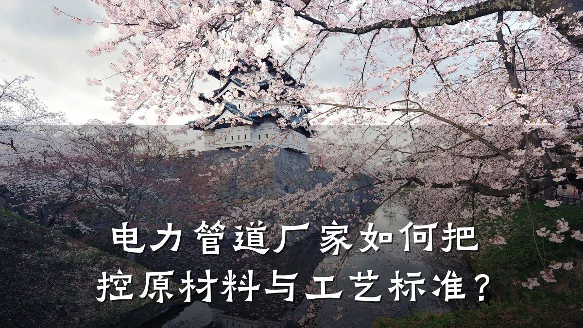电力管道厂家如何把控原材料与工艺标准?