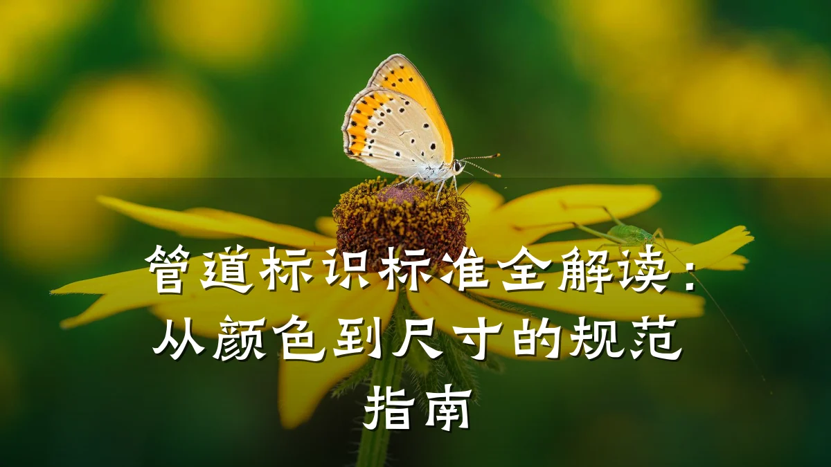 管道标识标准全解读:从颜色到尺寸的规范指南