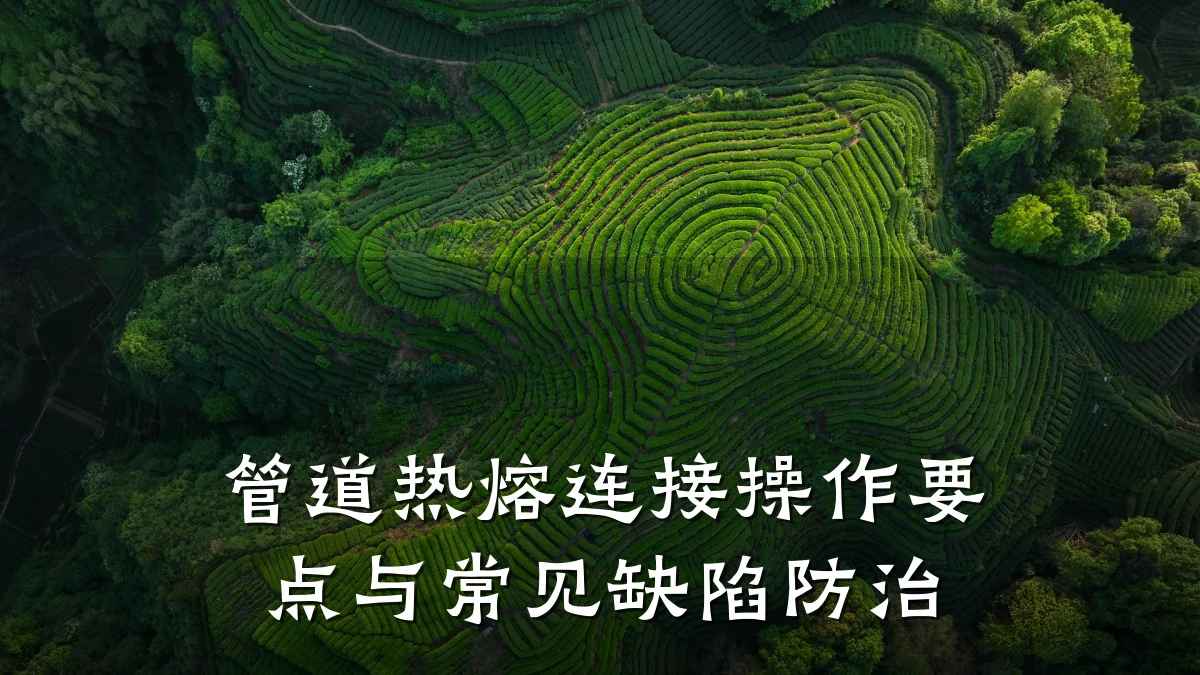 管道热熔连接操作要点与常见缺陷防治