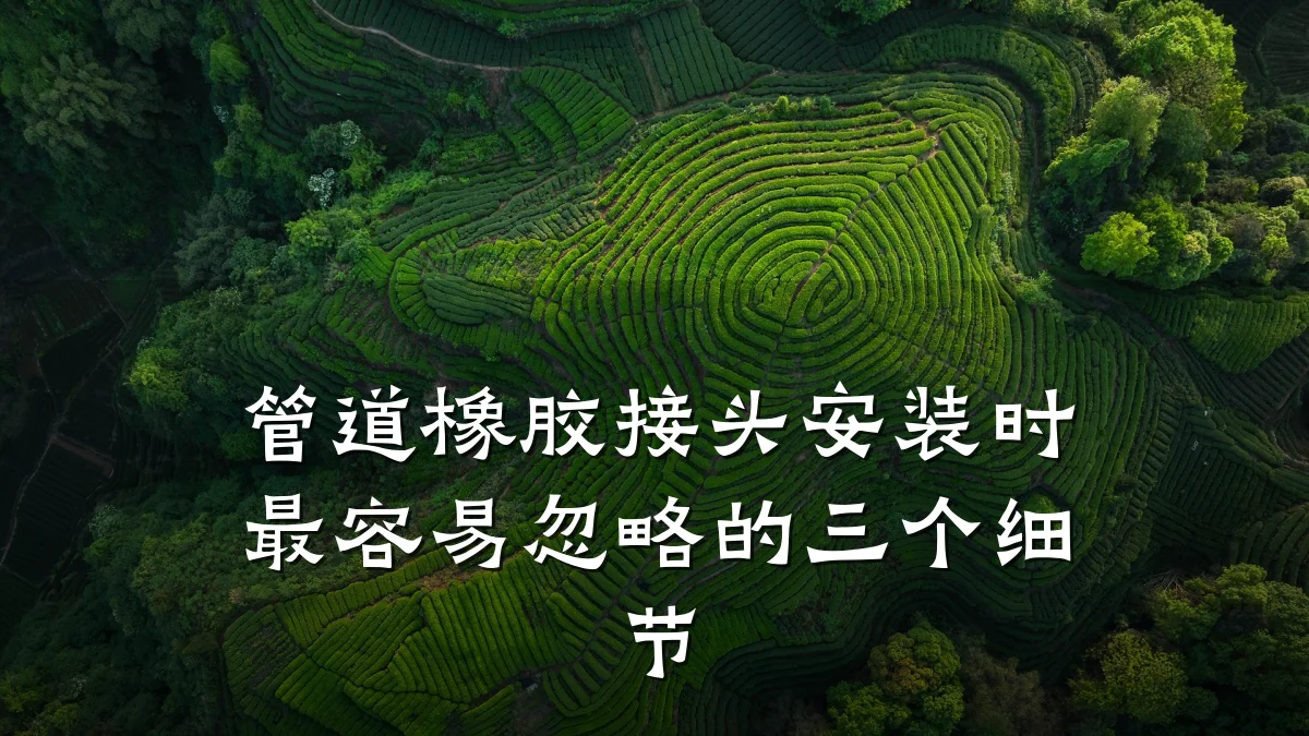 管道橡胶接头安装时最容易忽略的三个细节