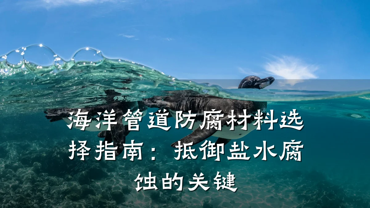海洋管道防腐材料选择指南:抵御盐水腐蚀的关键