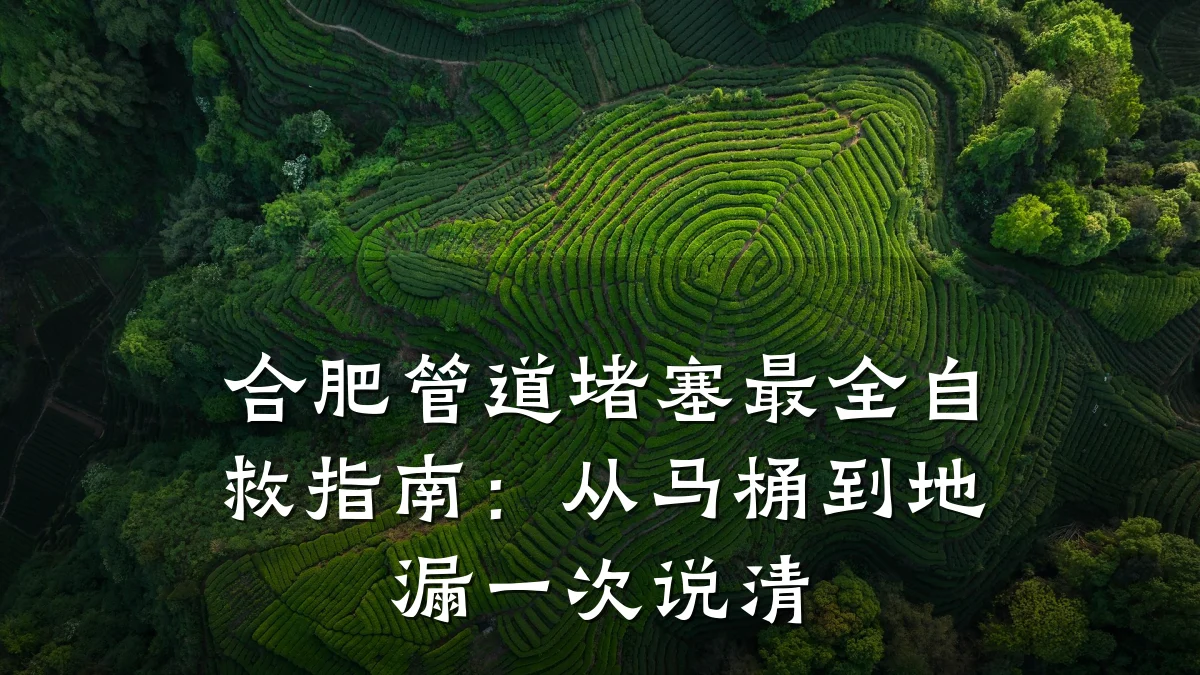 合肥管道堵塞最全自救指南:从马桶到地漏一次说清