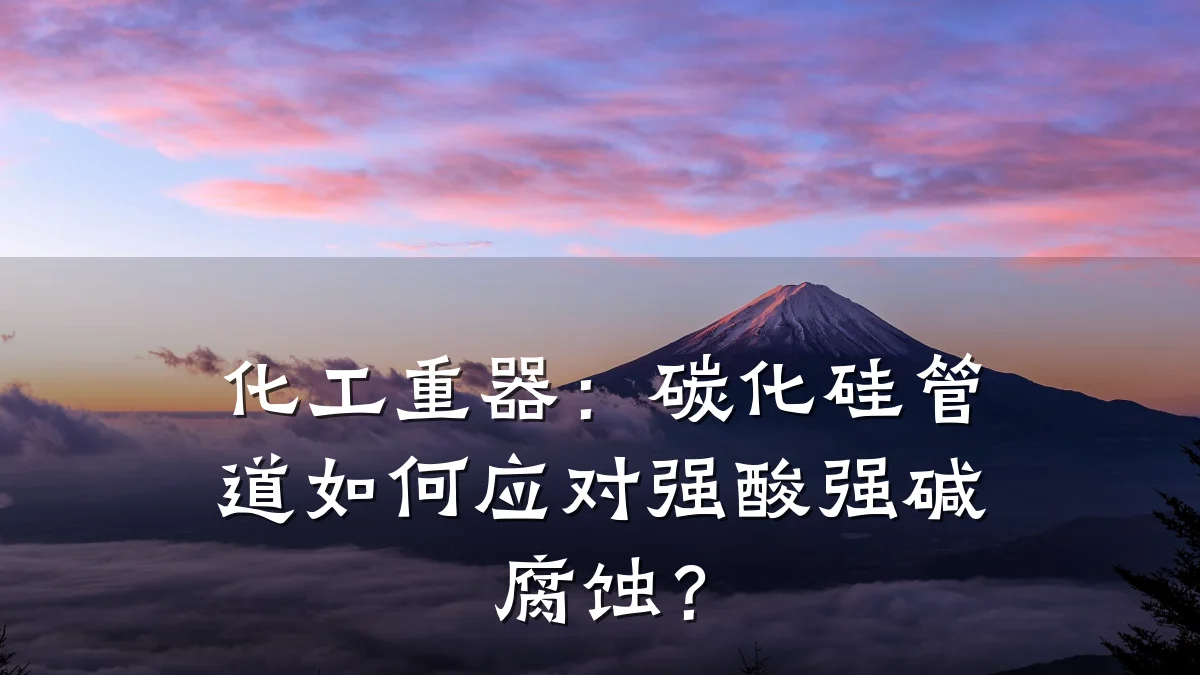 化工重器：碳化硅管道如何应对强酸强碱腐蚀？