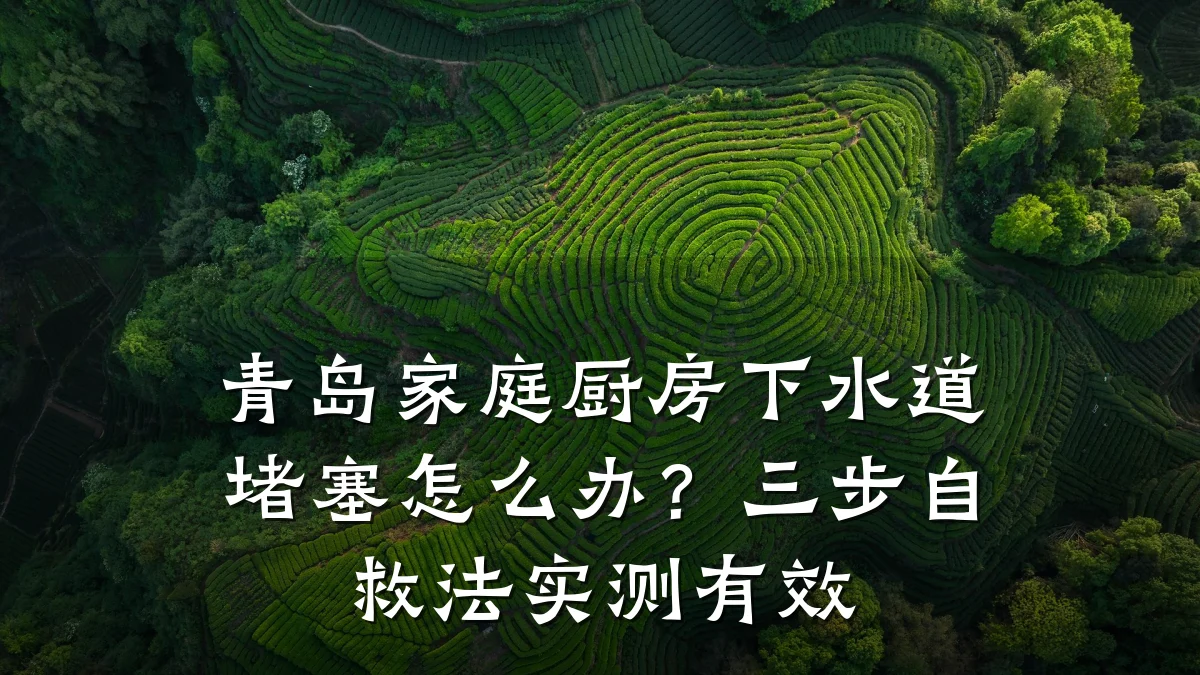 青岛家庭厨房下水道堵塞怎么办?三步自救法实测有效