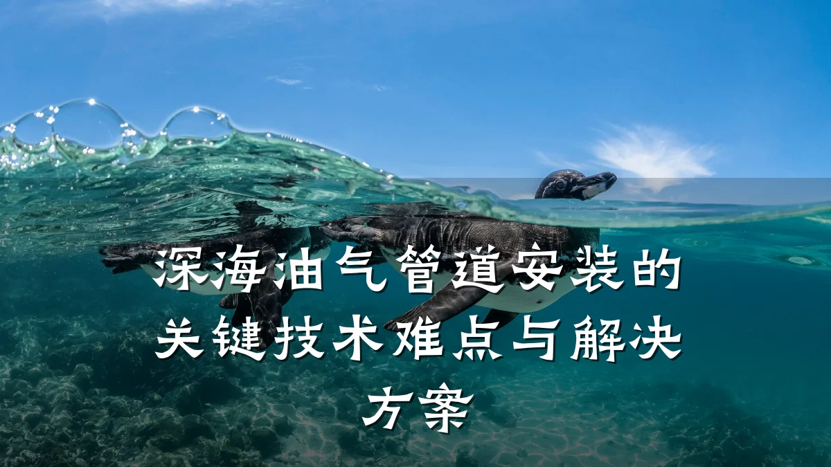 深海油气管道安装的关键技术难点与解决方案