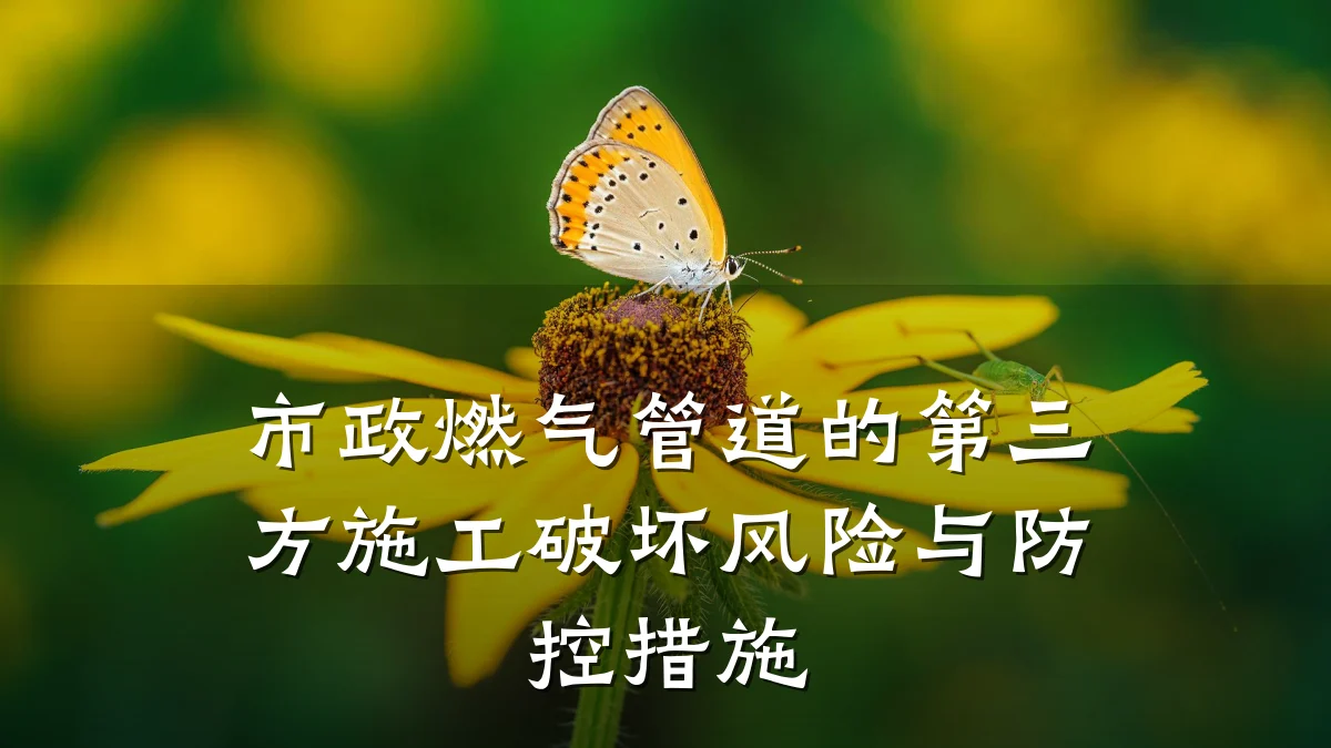 市政燃气管道的第三方施工破坏风险与防控措施