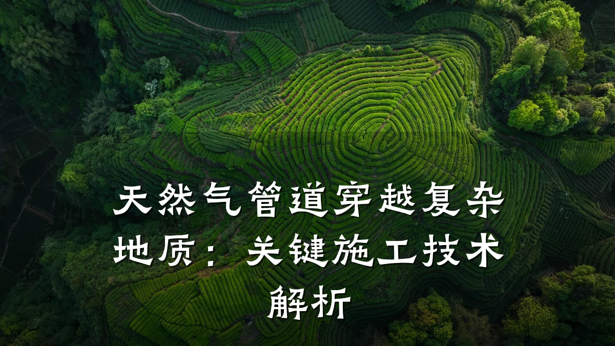 天然气管道穿越复杂地质:关键施工技术解析