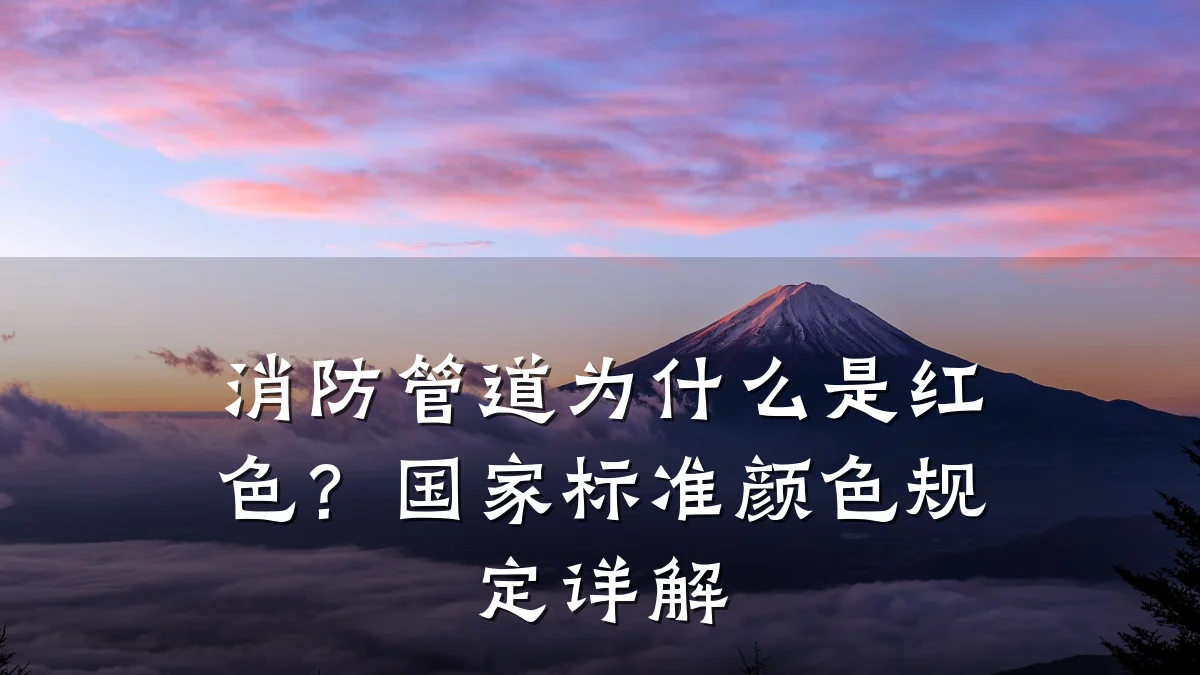 消防管道为什么是红色?国家标准颜色规定详解