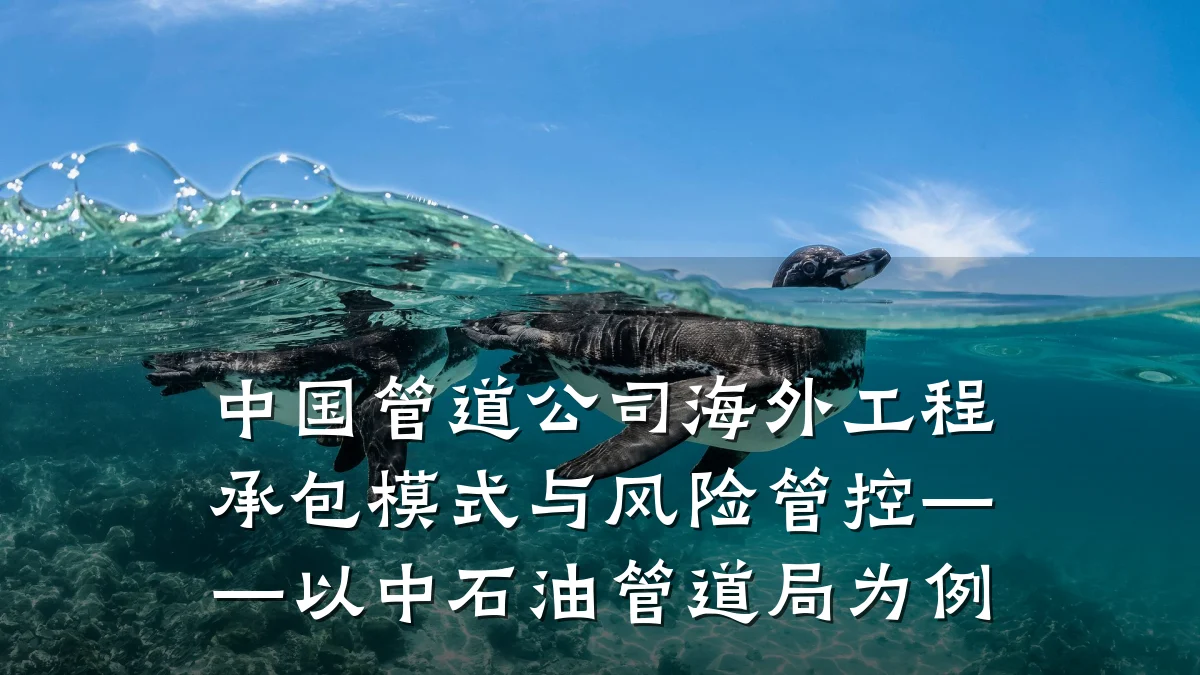 中国管道公司海外工程承包模式与风险管控——以中石油管道局为例