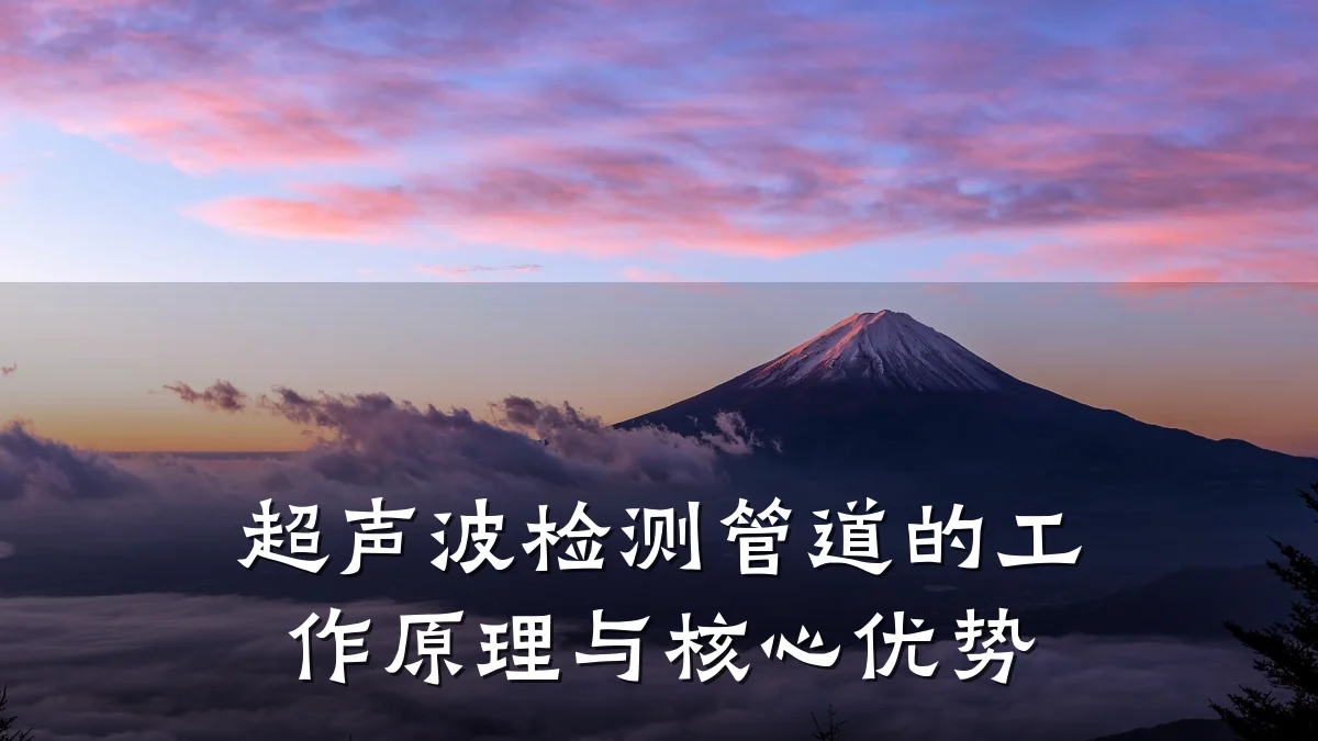 超声波检测管道的工作原理与核心优势
