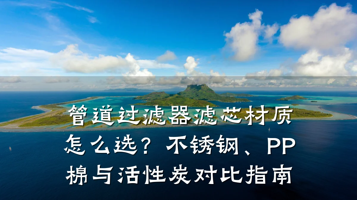 管道过滤器滤芯材质怎么选？不锈钢、PP棉与活性炭对比指南