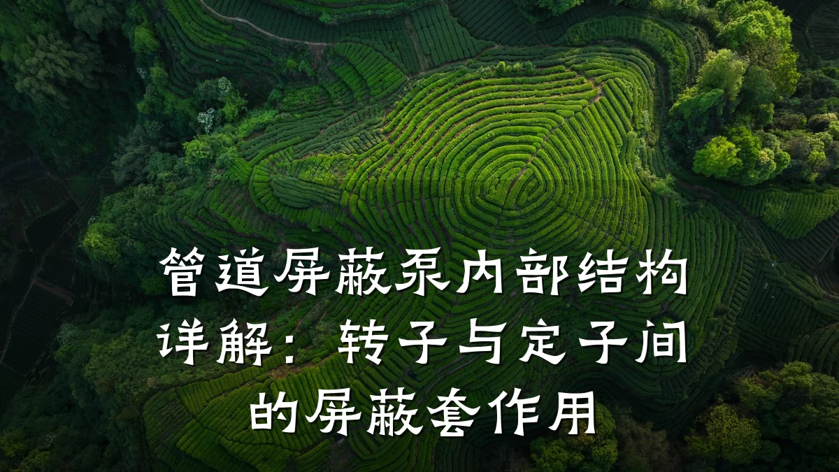 管道屏蔽泵内部结构详解:转子与定子间的屏蔽套作用
