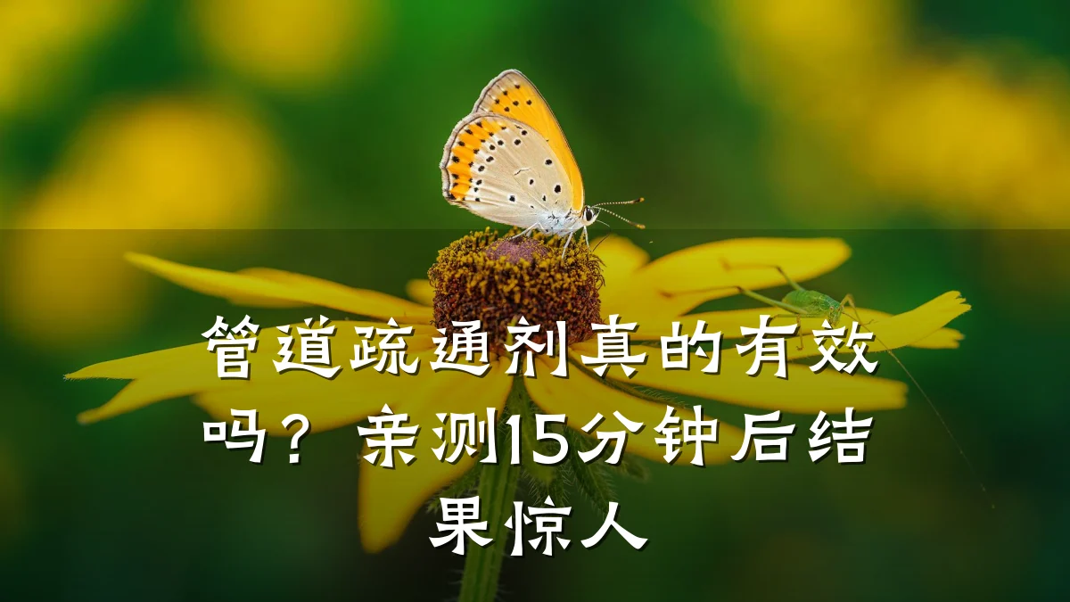 管道疏通剂真的有效吗?亲测15分钟后结果惊人