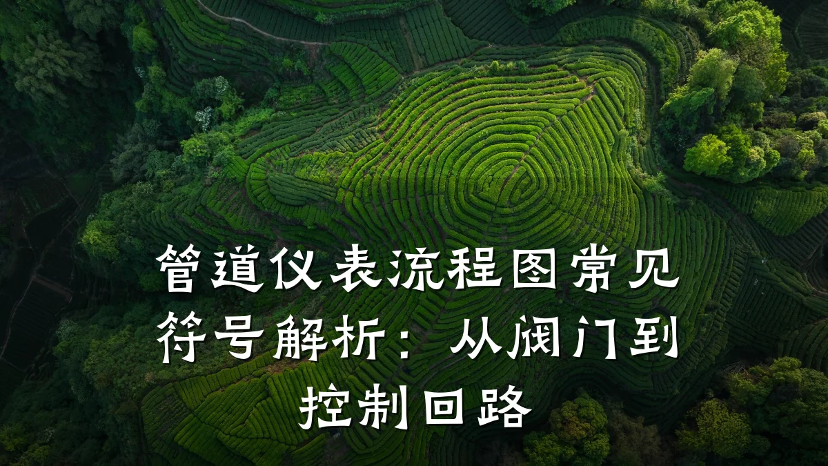 管道仪表流程图常见符号解析:从阀门到控制回路