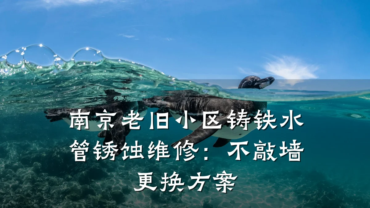 南京老旧小区铸铁水管锈蚀维修:不敲墙更换方案