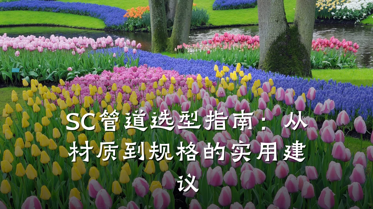 SC管道选型指南:从材质到规格的实用建议