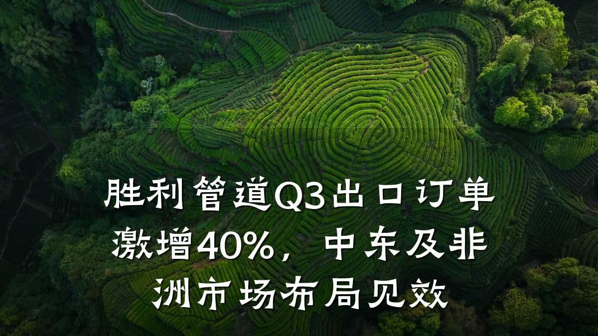 胜利管道Q3出口订单激增40%,中东及非洲市场布局见效
