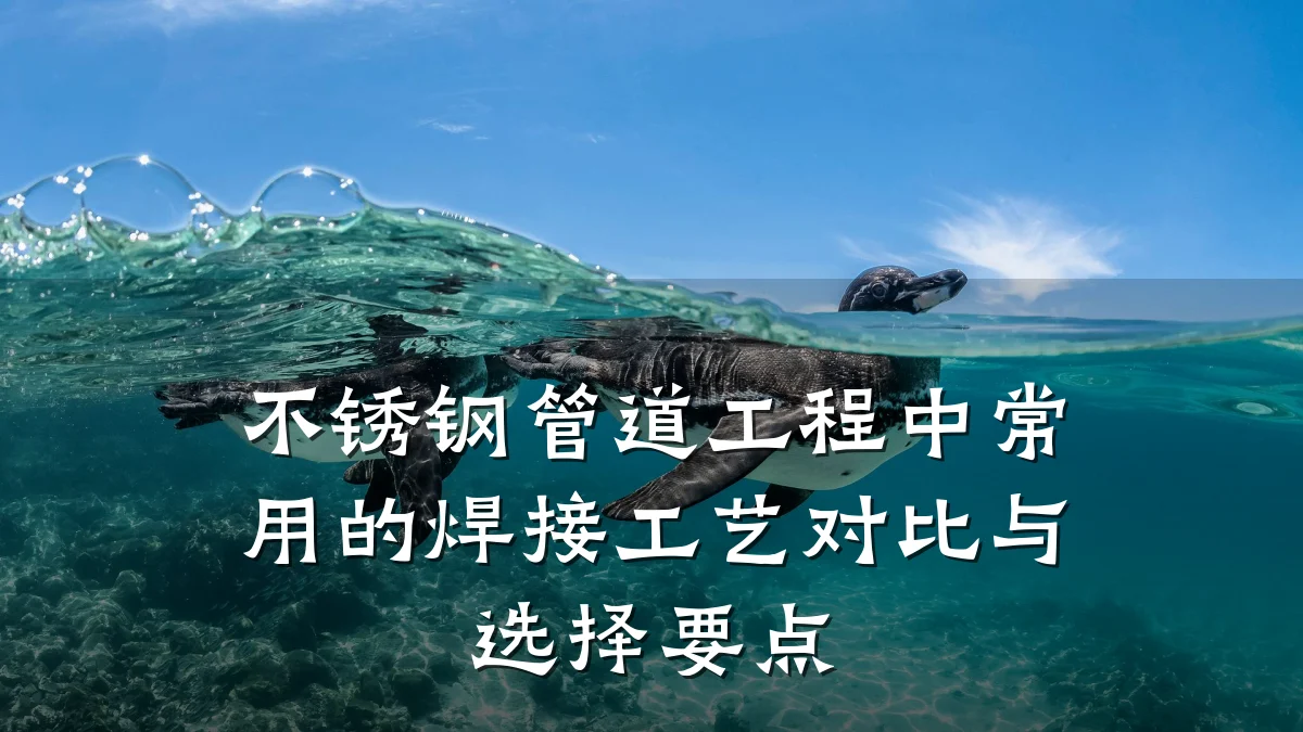 不锈钢管道工程中常用的焊接工艺对比与选择要点