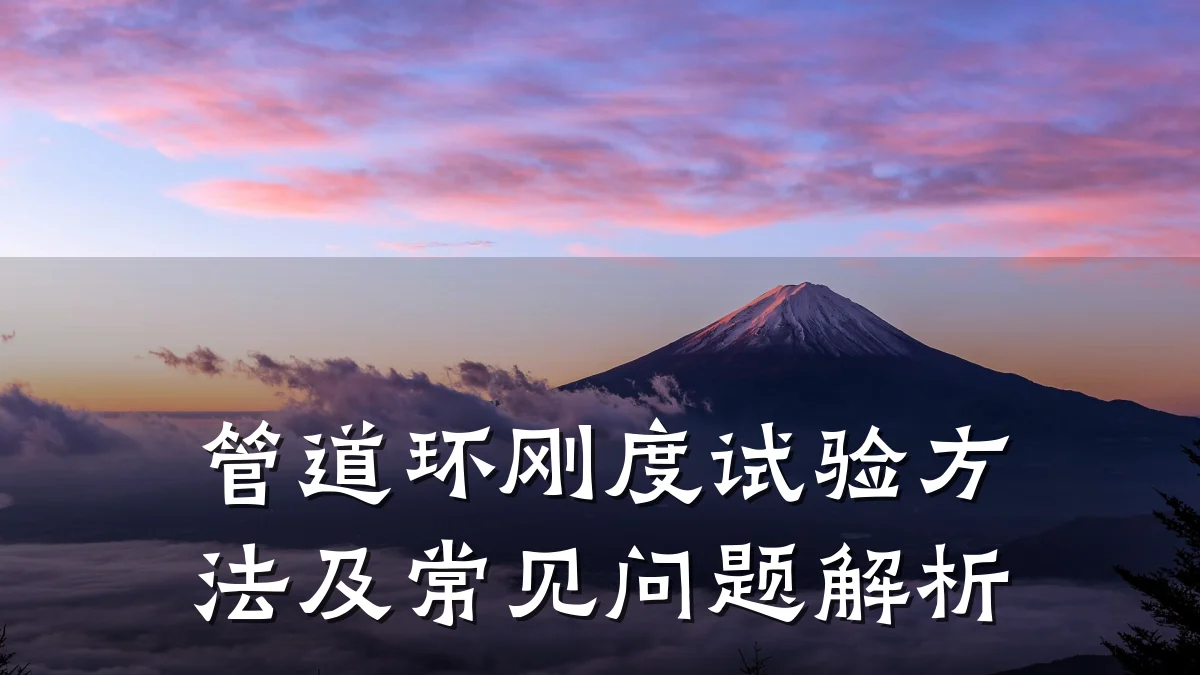 管道环刚度试验方法及常见问题解析