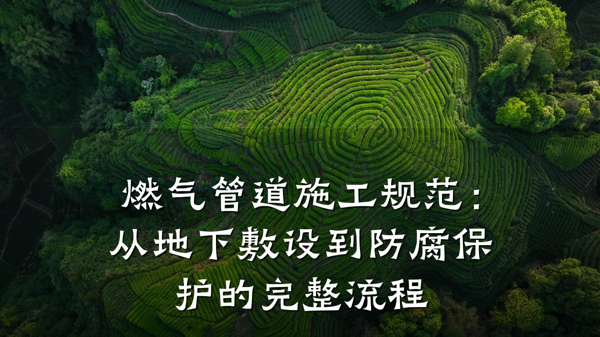 燃气管道施工规范:从地下敷设到防腐保护的完整流程
