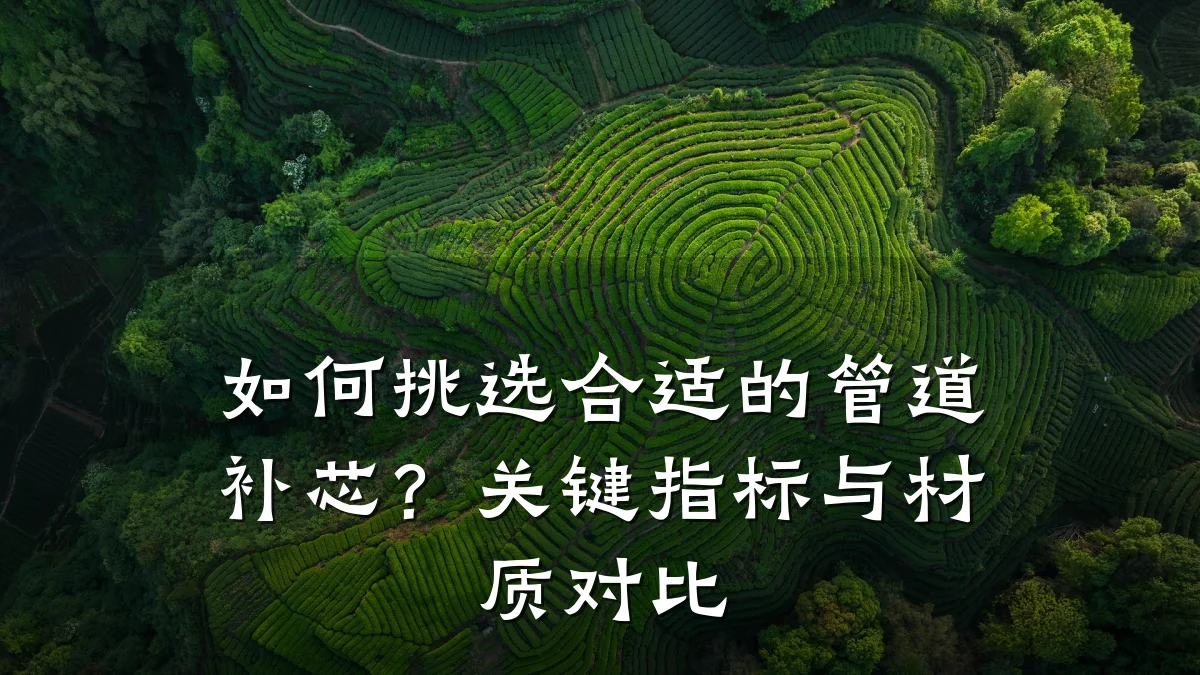 如何挑选合适的管道补芯?关键指标与材质对比