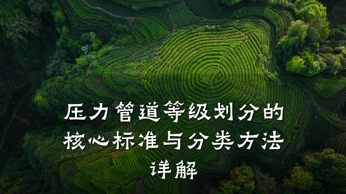 压力管道等级划分的核心标准与分类方法详解