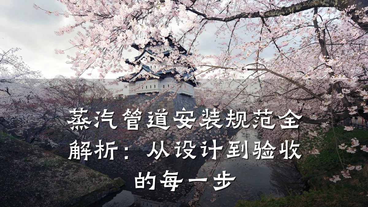 蒸汽管道安装规范全解析:从设计到验收的每一步