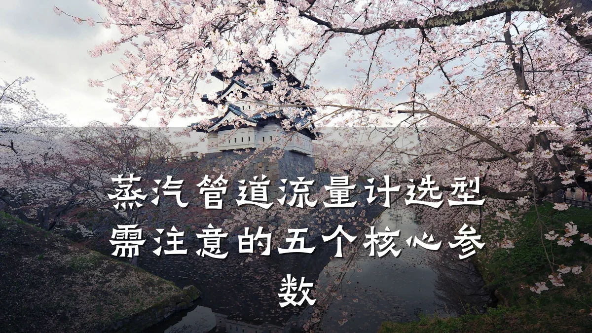 蒸汽管道流量计选型需注意的五个核心参数
