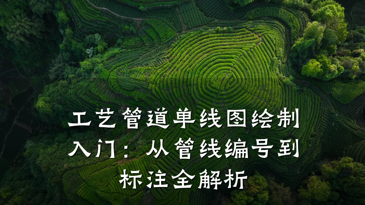 工艺管道单线图绘制入门:从管线编号到标注全解析