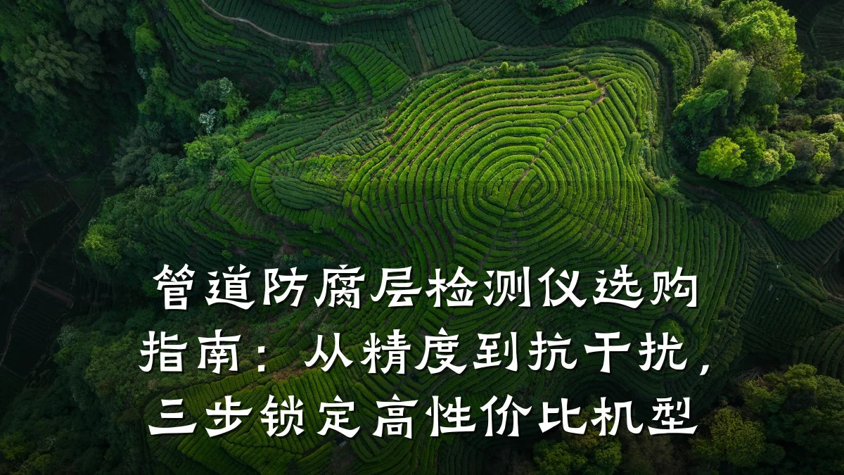 管道防腐层检测仪选购指南:从精度到抗干扰,三步锁定高性价比机型