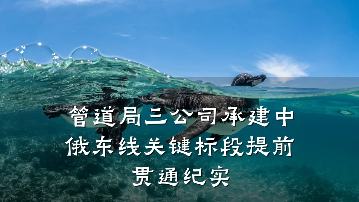 管道局三公司承建中俄东线关键标段提前贯通纪实