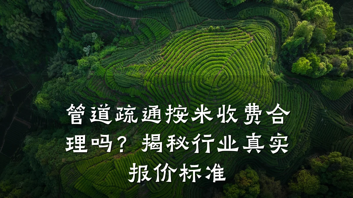 管道疏通按米收费合理吗?揭秘行业真实报价标准