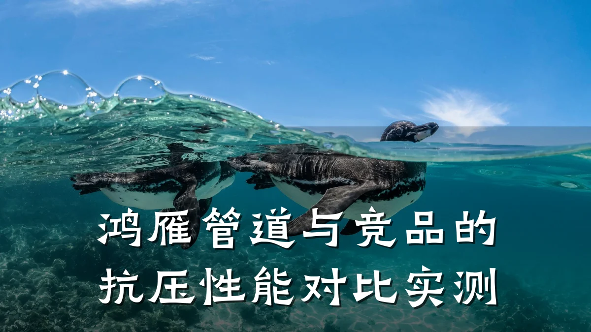 鸿雁管道与竞品的抗压性能对比实测