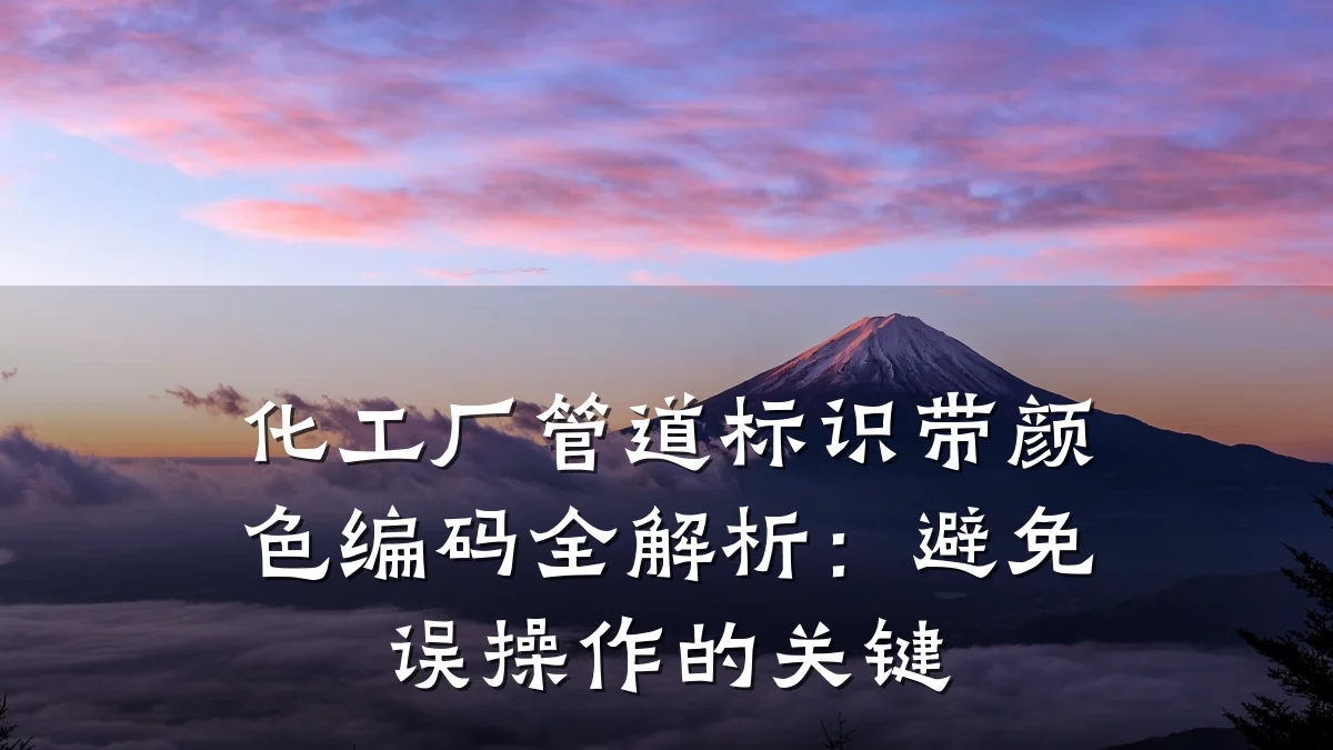 化工厂管道标识带颜色编码全解析:避免误操作的关键