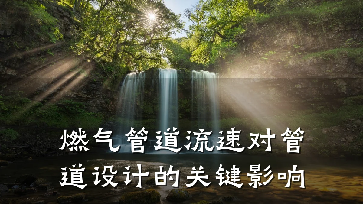 燃气管道流速对管道设计的关键影响