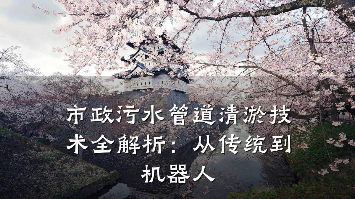 市政污水管道清淤技术全解析:从传统到机器人