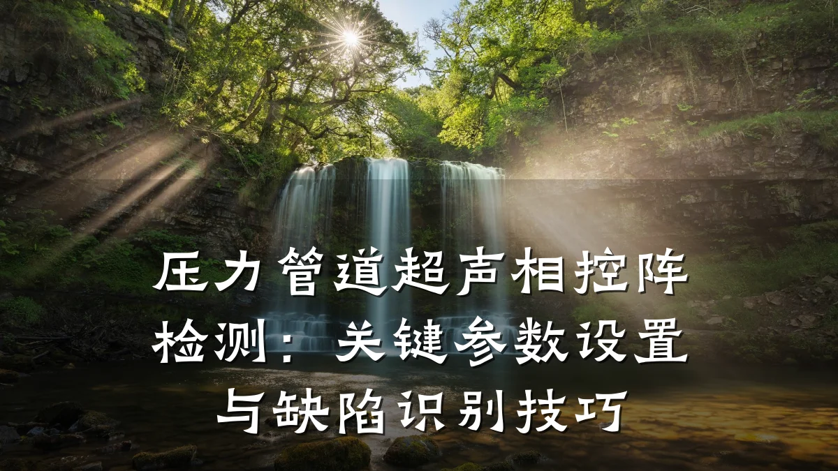 压力管道超声相控阵检测:关键参数设置与缺陷识别技巧