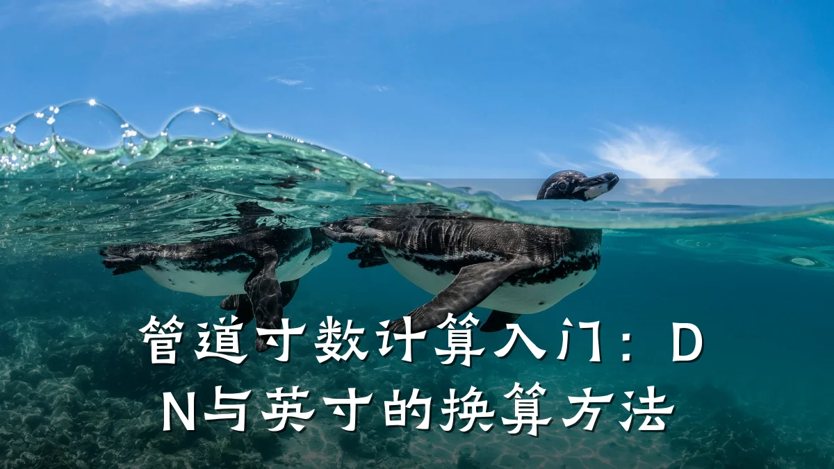 管道寸数计算入门:DN与英寸的换算方法