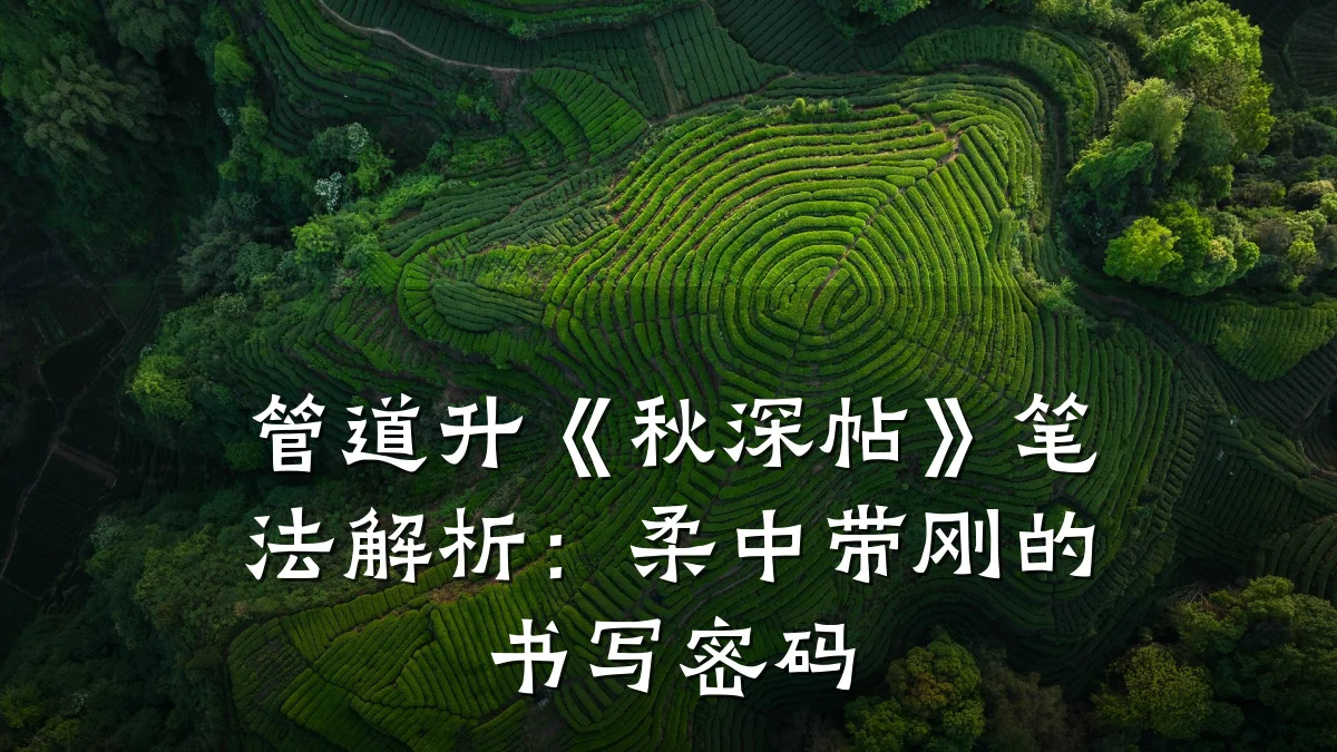 管道升《秋深帖》笔法解析：柔中带刚的书写密码