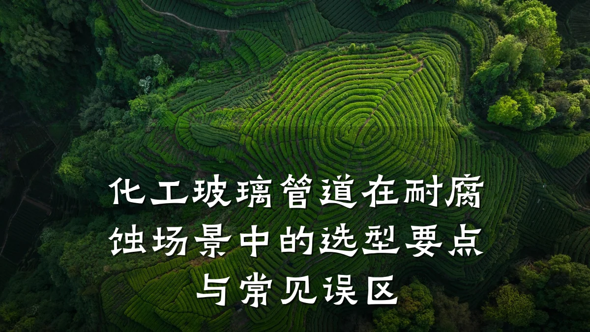 化工玻璃管道在耐腐蚀场景中的选型要点与常见误区