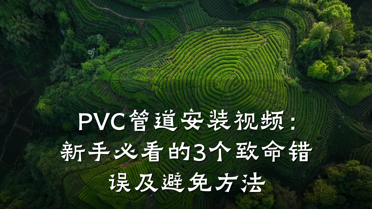 PVC管道安装视频:新手必看的3个致命错误及避免方法