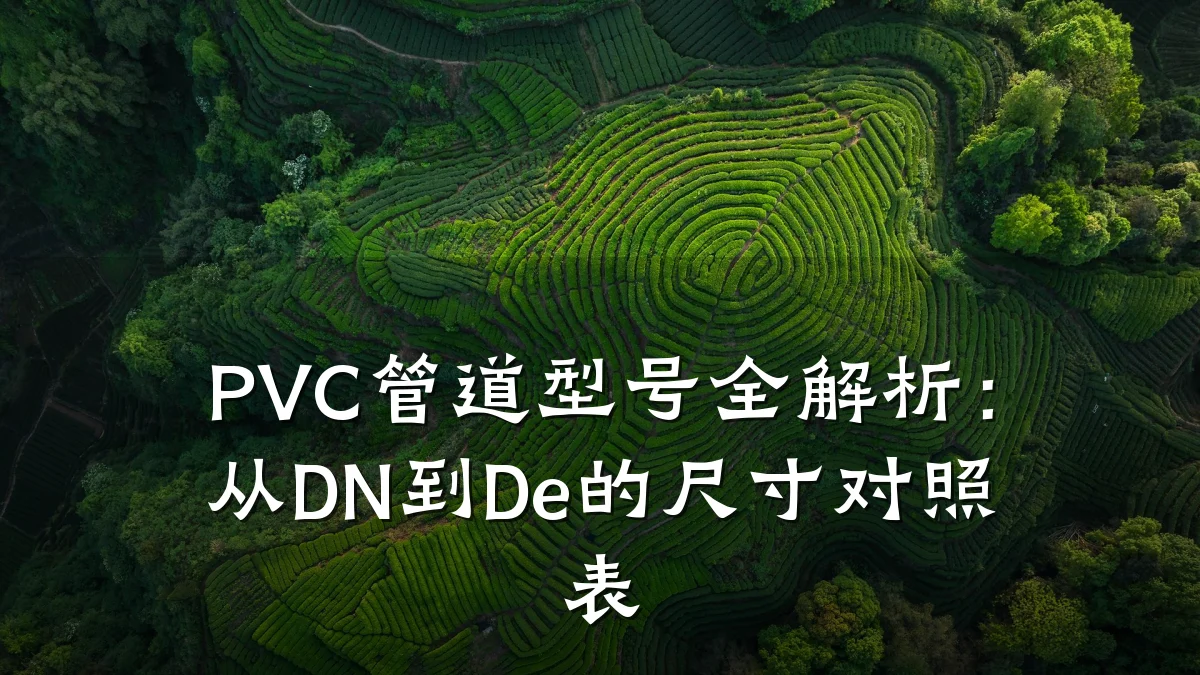 PVC管道型号全解析:从DN到De的尺寸对照表