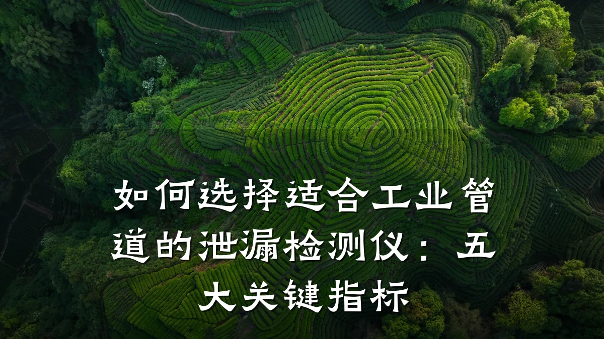 如何选择适合工业管道的泄漏检测仪:五大关键指标